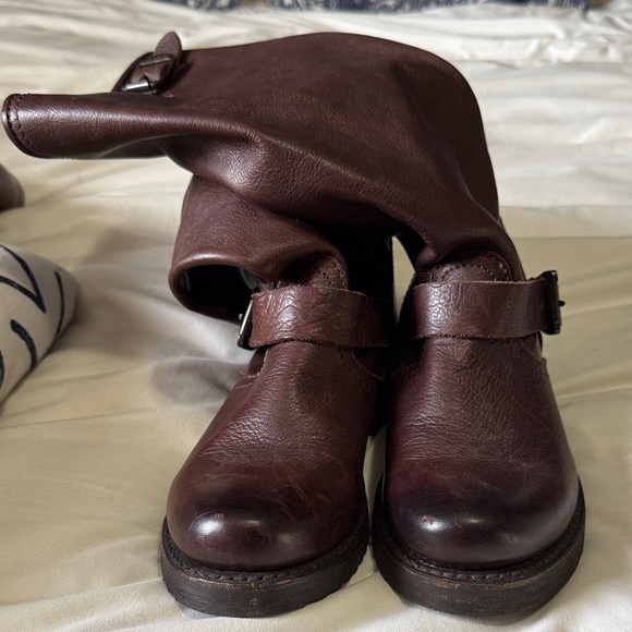 Frye Veronica Slouch Leather Riding Boots 7 women’s - Picture 2 of 10